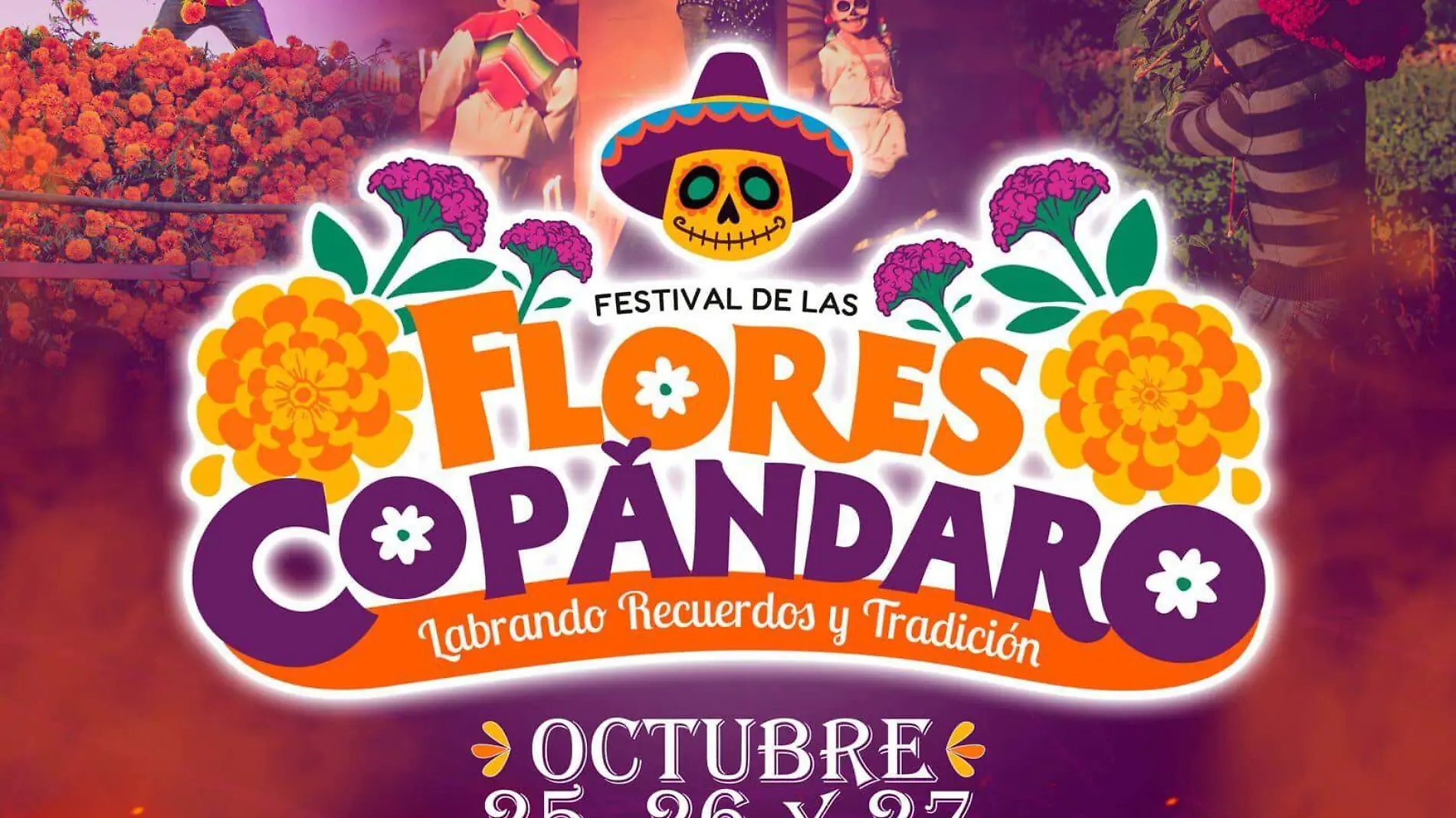 Cartel del Festival de las Flores de Copándaro